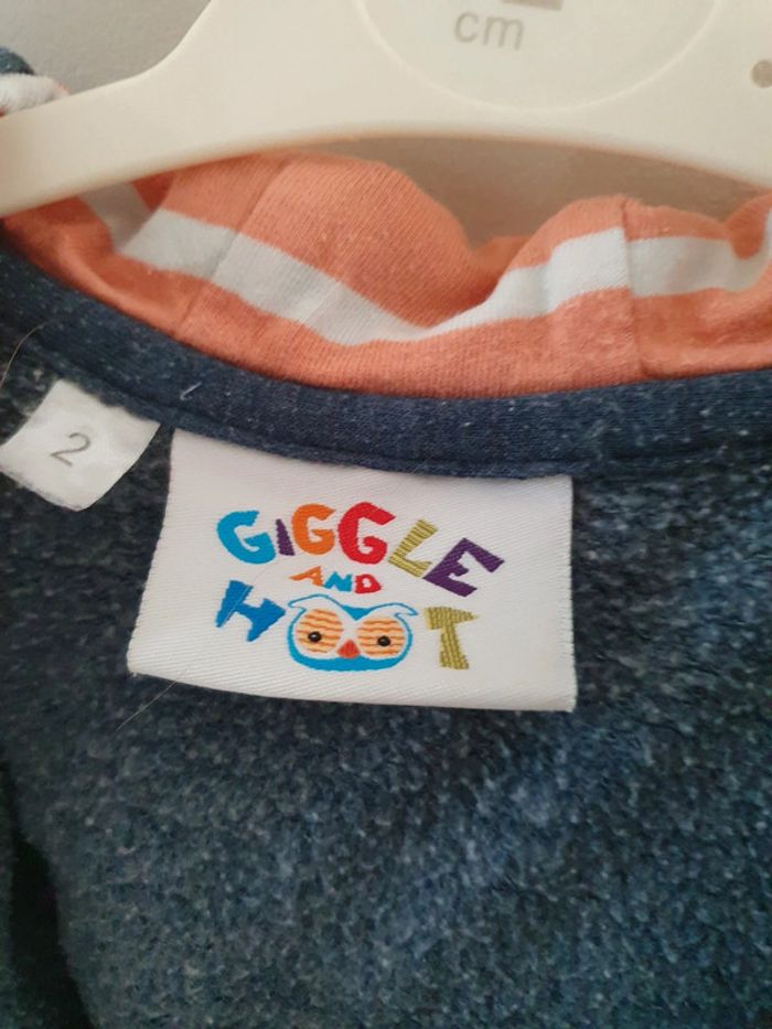 Sweat zippé 24 mois capuche - photo numéro 3