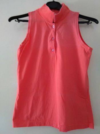 Tee shirt débardeur orange