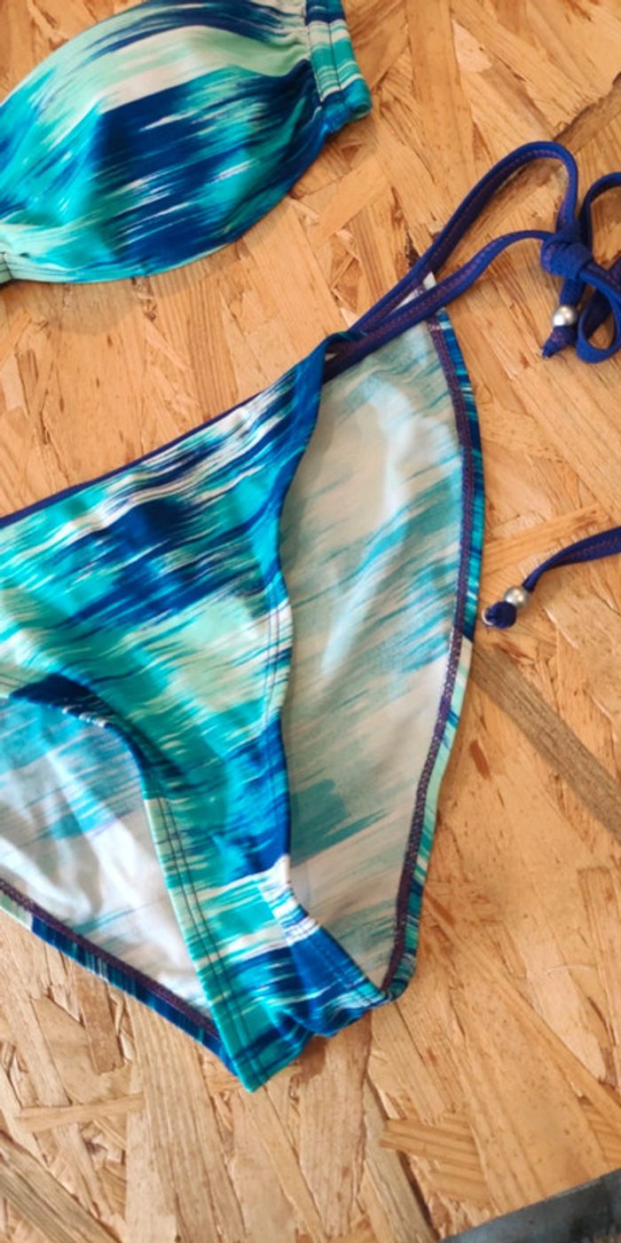 Maillot 2 pièces bleu - photo numéro 3