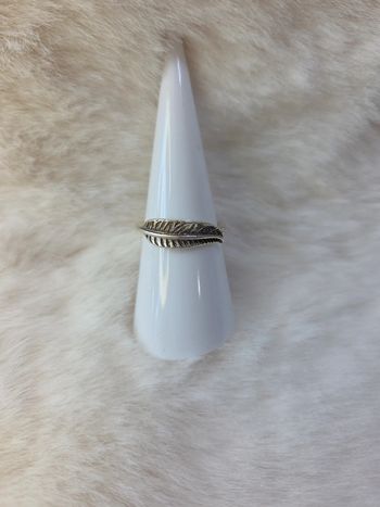 Bague en acier inoxydable argenté