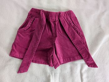 Short velours fuchsia foncé - 3A - Vertbaudet