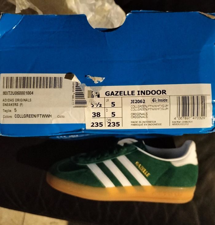 Baskets Adidas Gazelle couleur vert foncé / vert sapin - photo numéro 3