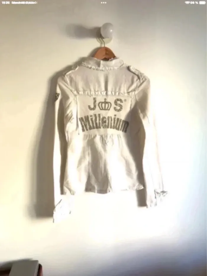 Veste en lin et coton blanche J&S Millenium taille 34/36 - photo numéro 10