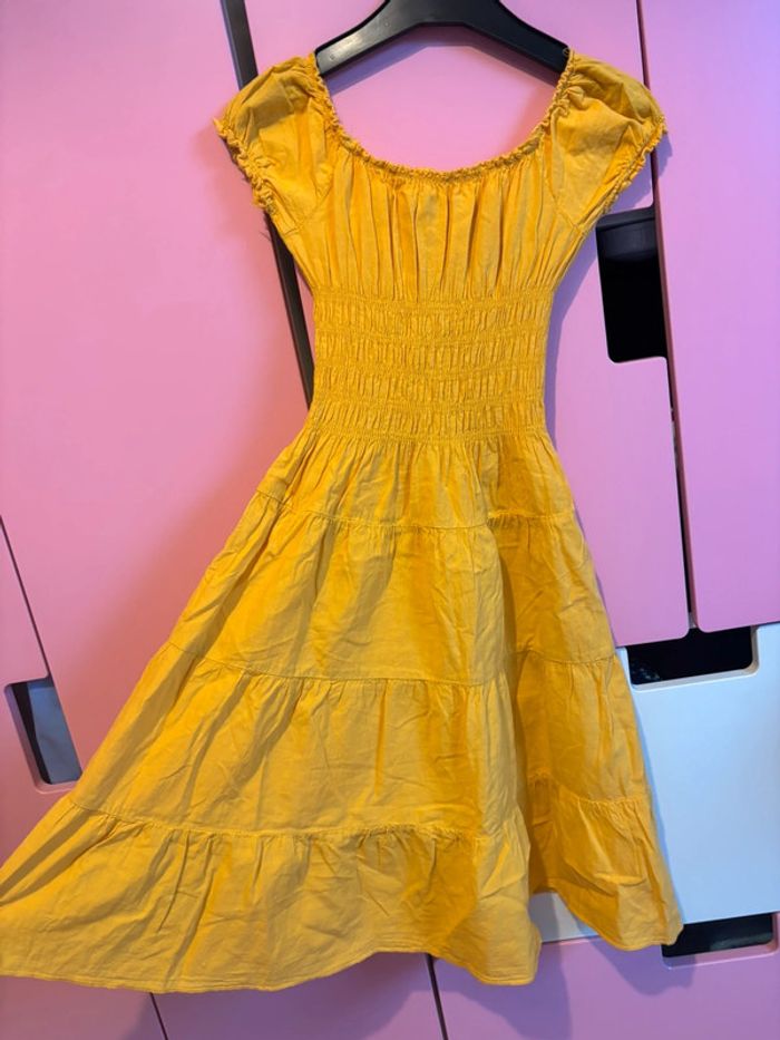 Robe longue jaune moutarde 7 ans - photo numéro 4