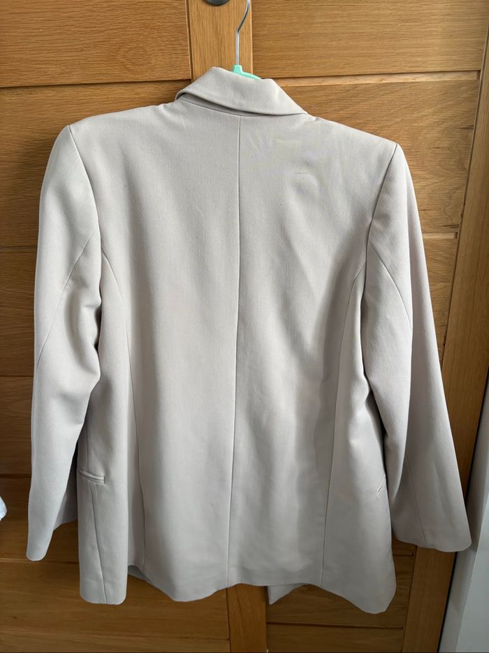 blazer H&M beige taille XS en bon état - photo numéro 3
