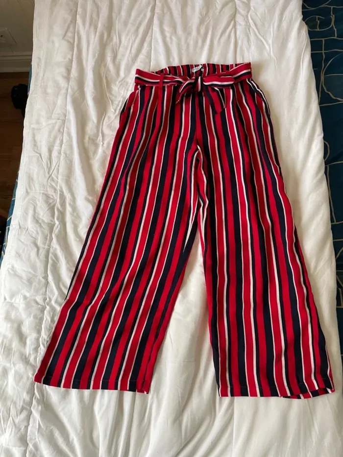 Pantalon à rayures léger