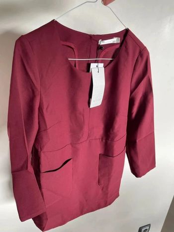 Blouse bordeaux magnifique