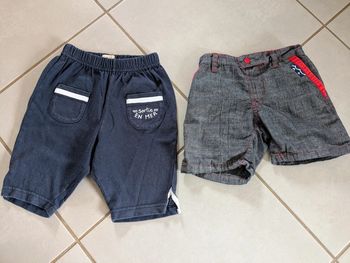 2 shorts 12mois