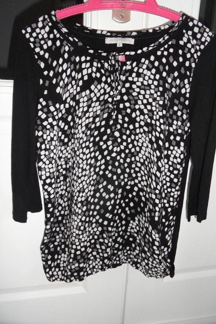 haut noir et blanc femme Armand Thierry