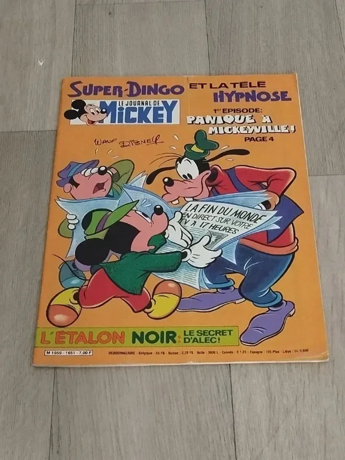 Lot Vintage 7 magazines Journal de Mickey année 1984 L061 - photo numéro 6