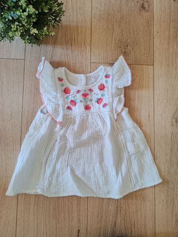 Robe blanche Orchestra 18 mois 🌸