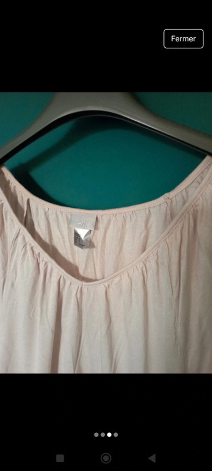 Tee shirt coton beige clair - photo numéro 3