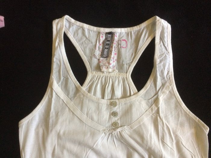 Débardeur blanc fille - photo numéro 3