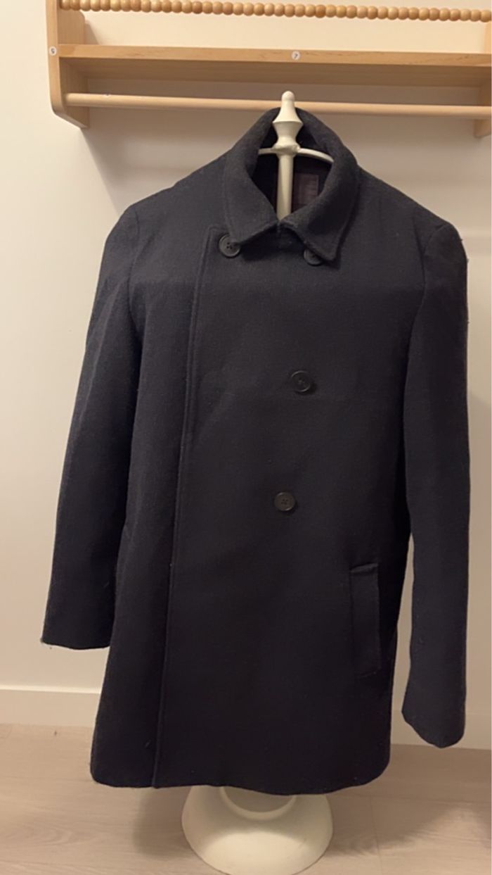 Manteau double boutonnage col amovible - photo numéro 6