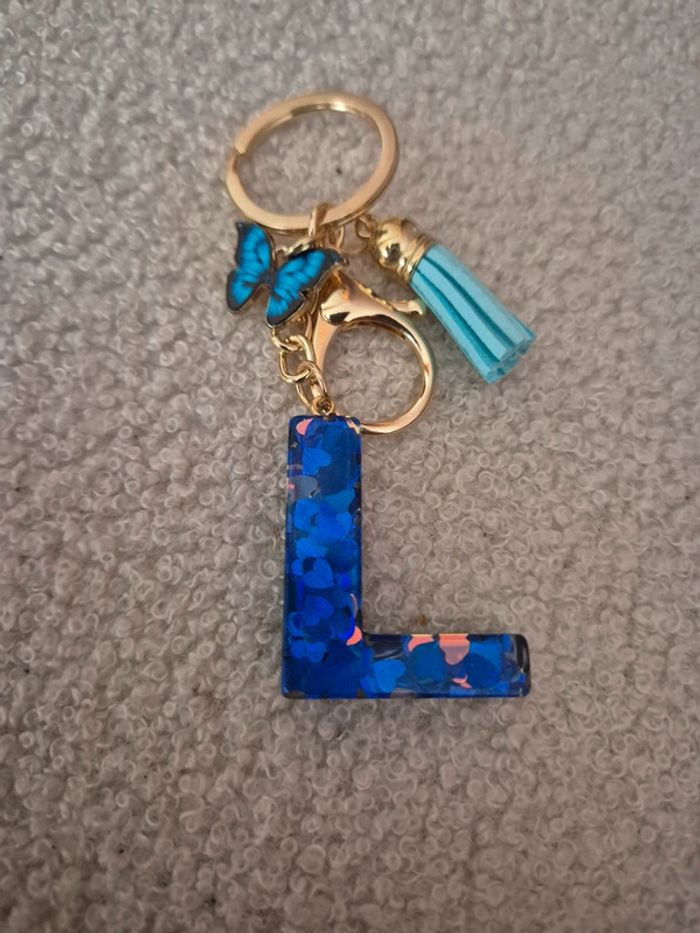 Porte clé lettre L - photo numéro 3