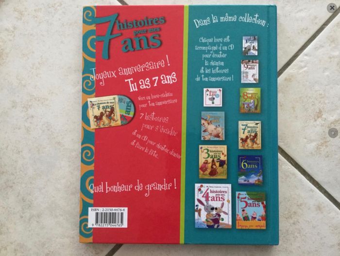 Livre anniversaire : mes histoires d’anniversaire 7 ans (enfants) - photo numéro 2