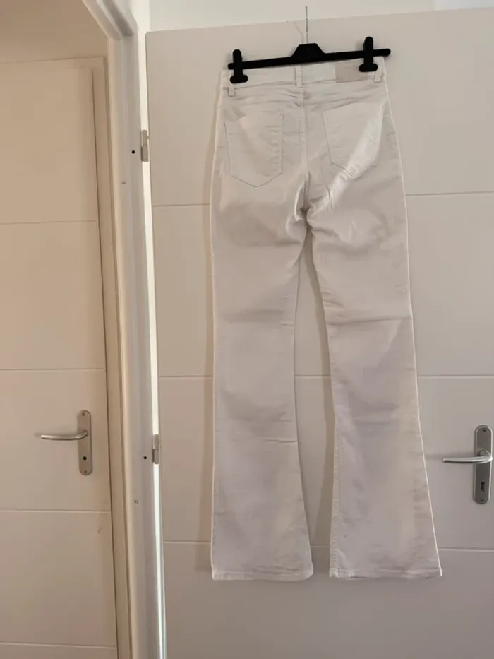 Pantalon Zara jean long pantaloni pantalones Vloeiende Calças femme woman donna mujer été poches - photo numéro 3