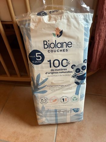 Couches biolane taille 5