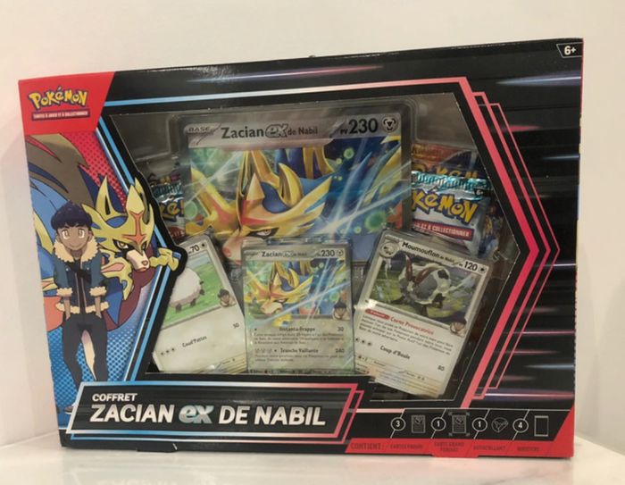 Coffret Zacian-ex de Nabil - Pokémon JCC neuf scellé.