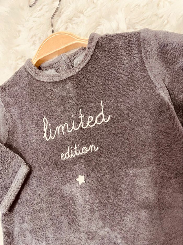 Taille 3 mois pyjama velours garçon Kiabi * lilited * 💙 - photo numéro 2