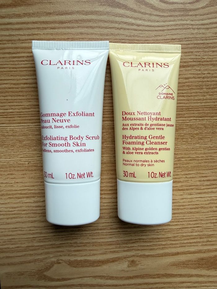 Clarins gommage et nettoyant