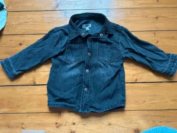Chemise jean noire 2 ans