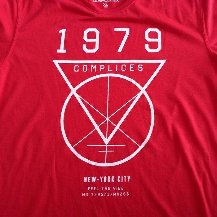 T-shirt homme imprimé rouge Complices taille XL - photo numéro 3