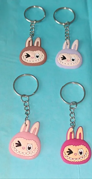 Lot de 4 Labubu-Porte clef