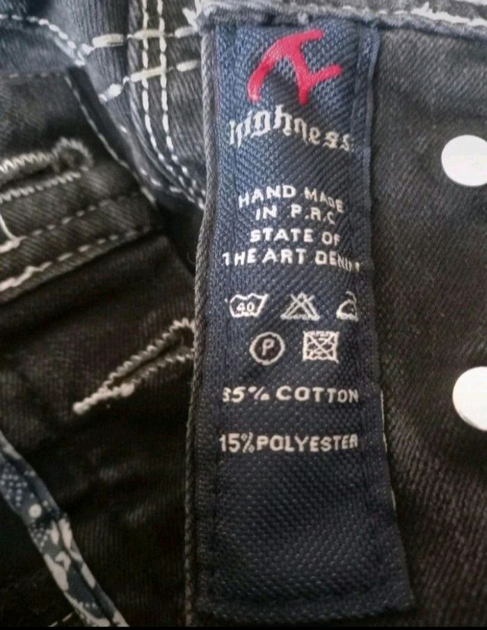 Jeans  Highness  Noir T W38/ 48 - photo numéro 3