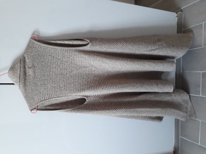 Gilet , cape , manteau H & M marron taille XS , S  ( 34 , 36 ) - photo numéro 2