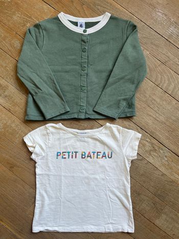 Tee-shirt et gilet Petit Bateau 6 ans