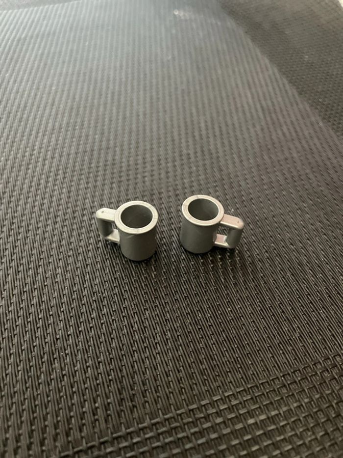 Playmobil lot 2 chopes gris métal pirates moyen âge 3285 3863 3891 3913 3938 4153 4255