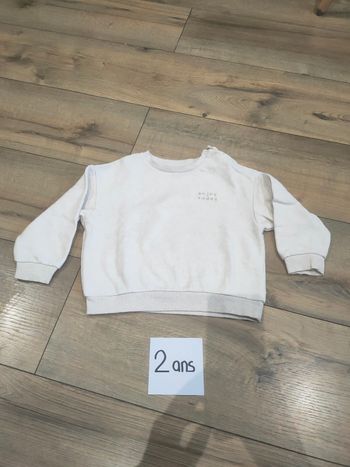 Pull manches longues beige garçon 2 ans Kiabi