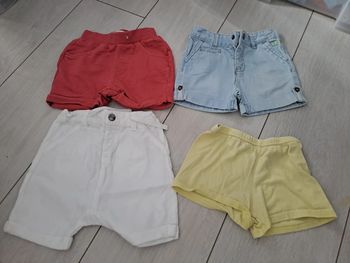 Lot short 18 mois garcon