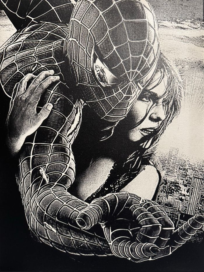Tableau Spider-Man protecteur toile 30x40cm – scène culte - photo numéro 5