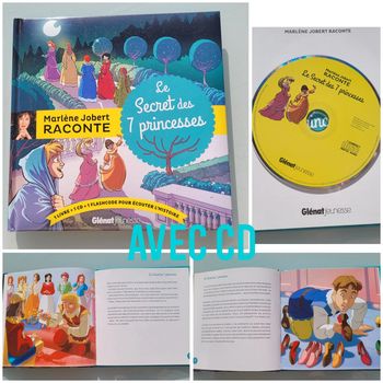 Livre avec CD, Marlène Jobert Raconte : Le Secret des 7 Princesses 👑
