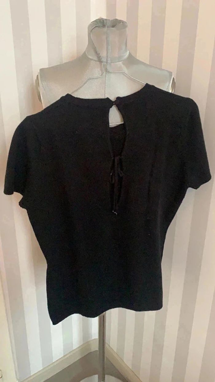 Pull liu Jo T:XL (42) noir 5% cachemire - photo numéro 3