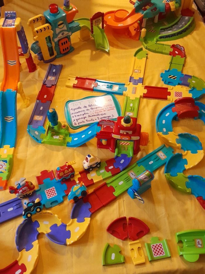 Énorme Lot / ensemble de Tut Tut Bolide Vtech Avec 5 Bolides - photo numéro 20