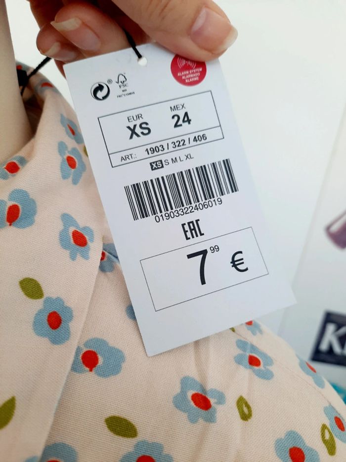 Chemise  été aspect vintage neuf avec  étiquette 🏷 Lefties 34 #lora11femme34 - photo numéro 6