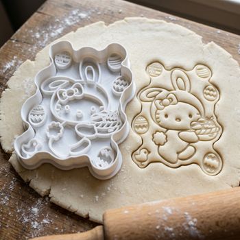 Emporte-pièce Hello Kitty Lapin de Pâques - Découpoir Biscuit et Sablé