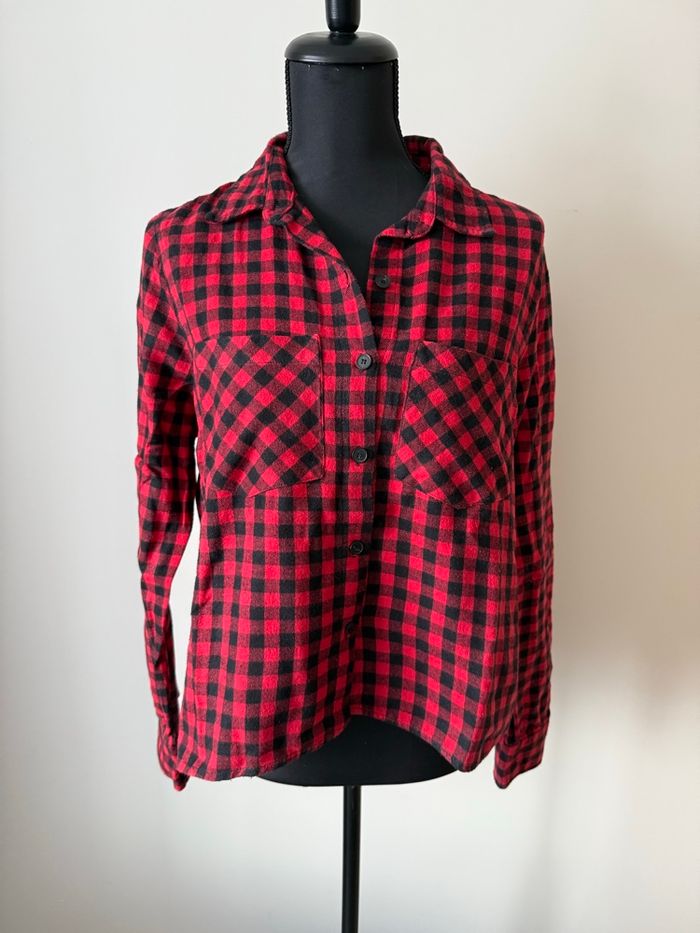 Chemise Zara – L – Rouge & Noir – - photo numéro 3