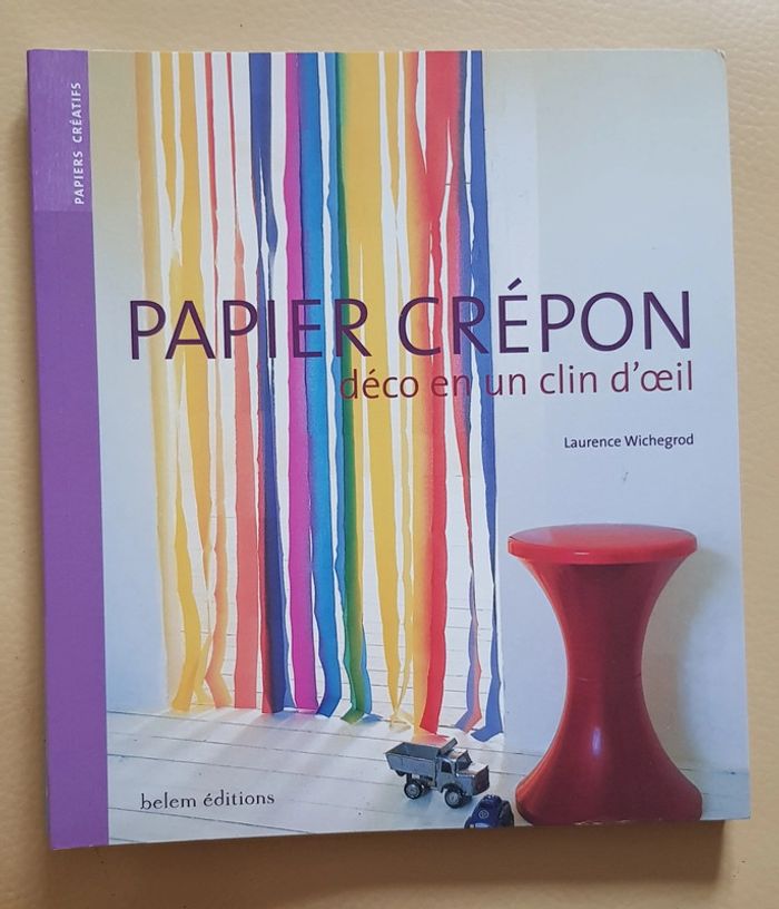 Lot 2 livres Loisirs créatifs Papier de soie et papier crépon - photo numéro 4