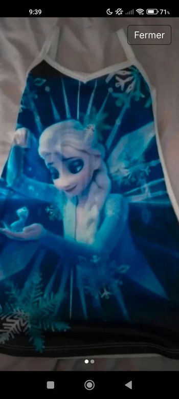 Petite robe reine des neiges