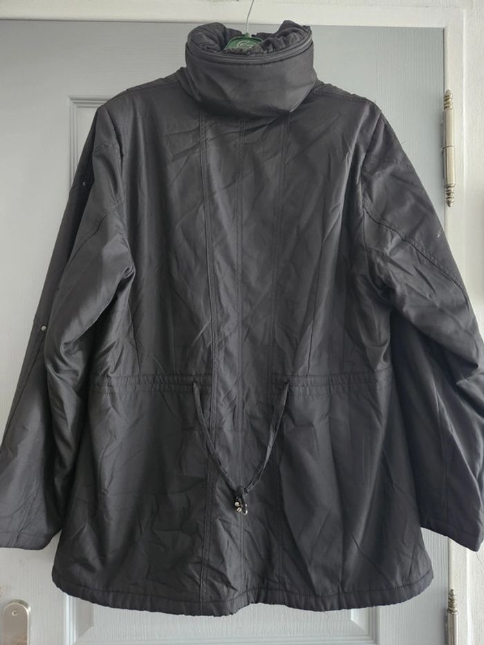 Manteau imperméable à capuche femme - Taille 42 / XL - MS Collection - Noir - photo numéro 3