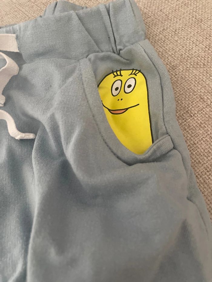 Lot Pantalon jogging barbapapa 9 mois - photo numéro 2