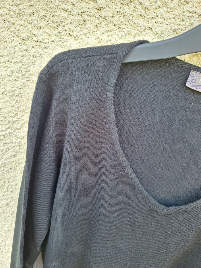 👚 Pull col V Ikebana Taille 50/52 - photo numéro 2