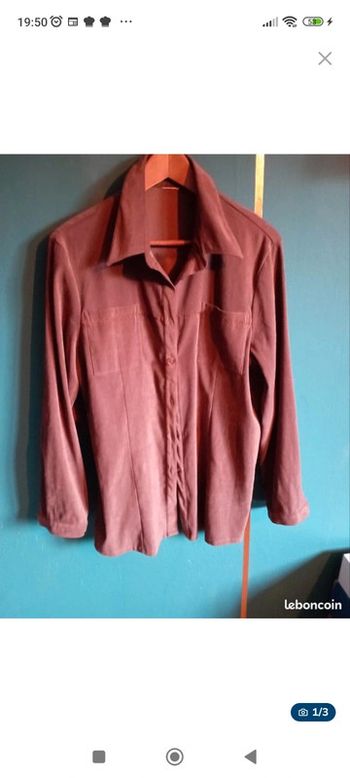 Chemise suédine femme