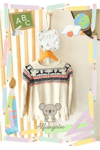 Pull noël blanc h&M 8/10ans