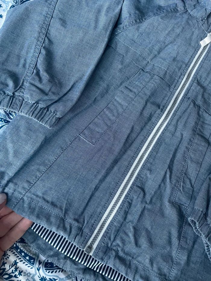 Veste légère neuve bleu jean 2 ans H&M - photo numéro 3