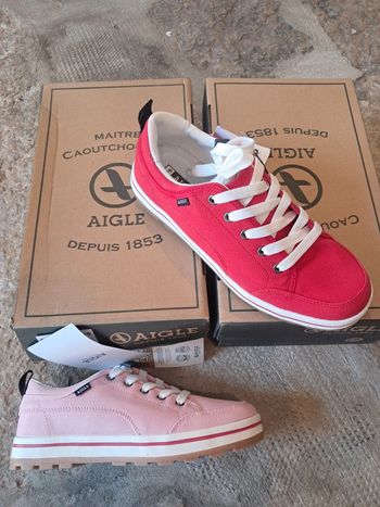 Aigle baskets en toile été femme P.39 neuves